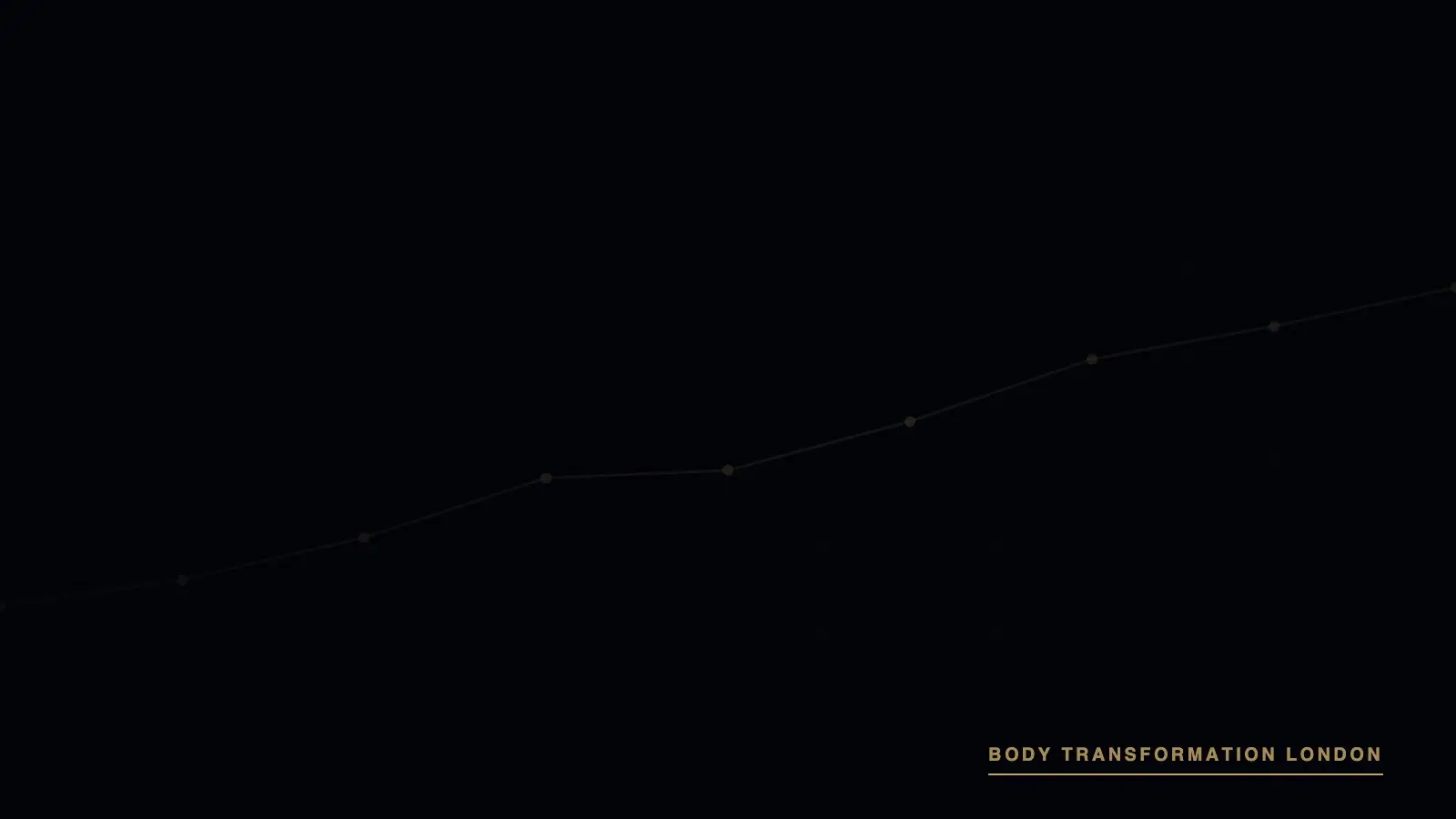 Trend-line cover graphic for the keeping weight off after rapid weight loss guide, Body Transformation London
