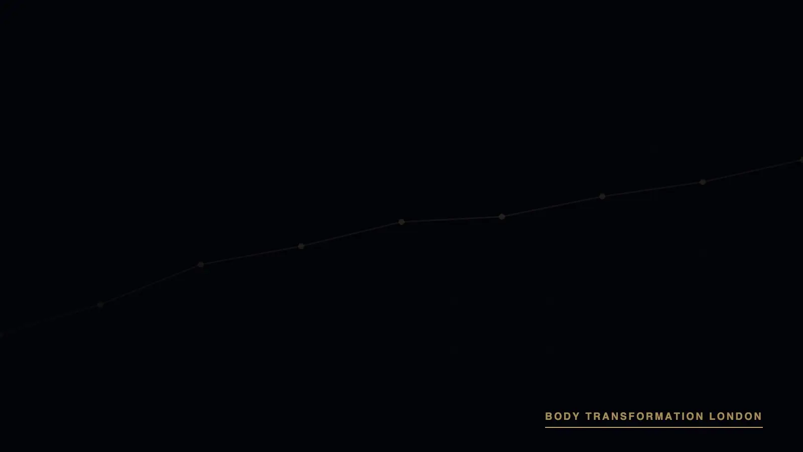 Trend-line cover graphic for the losing fat without losing muscle guide, Body Transformation London