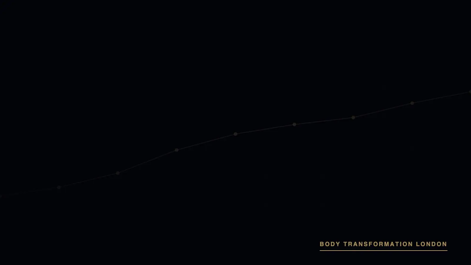 Trend-line cover graphic for the protein to maintain muscle while losing weight guide, Body Transformation London