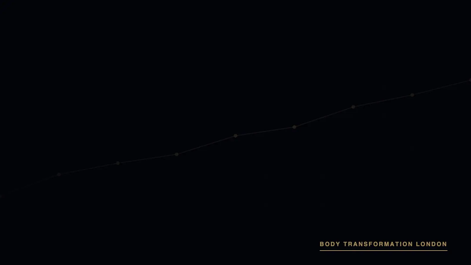 Trend-line cover graphic for the strength training during weight loss guide, Body Transformation London